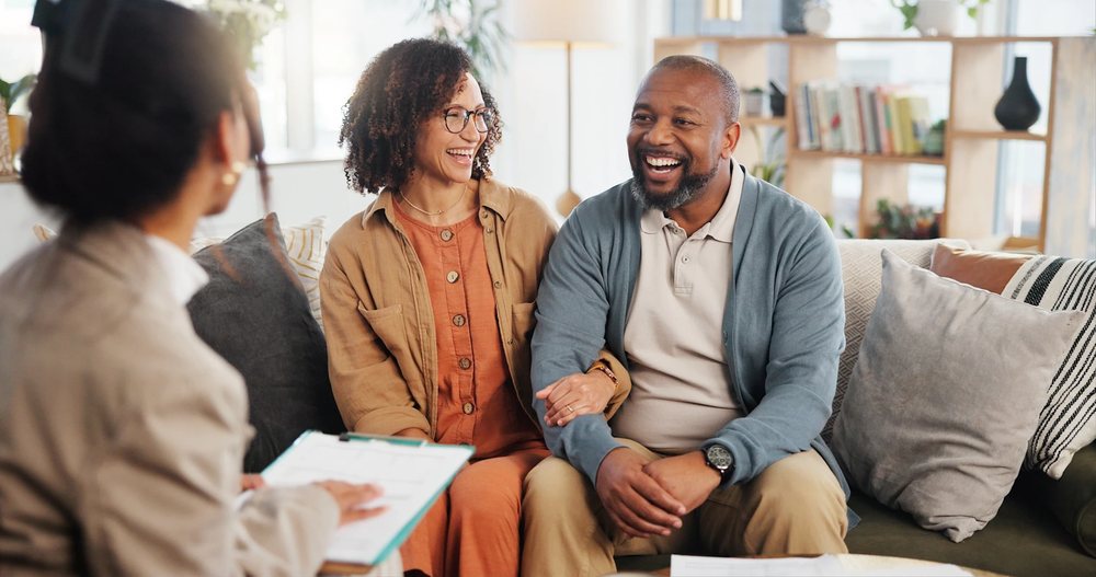 Homeowners reviewing flexible financing options for their remodel