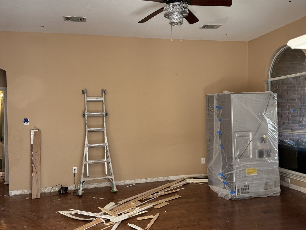 Interior remodel before