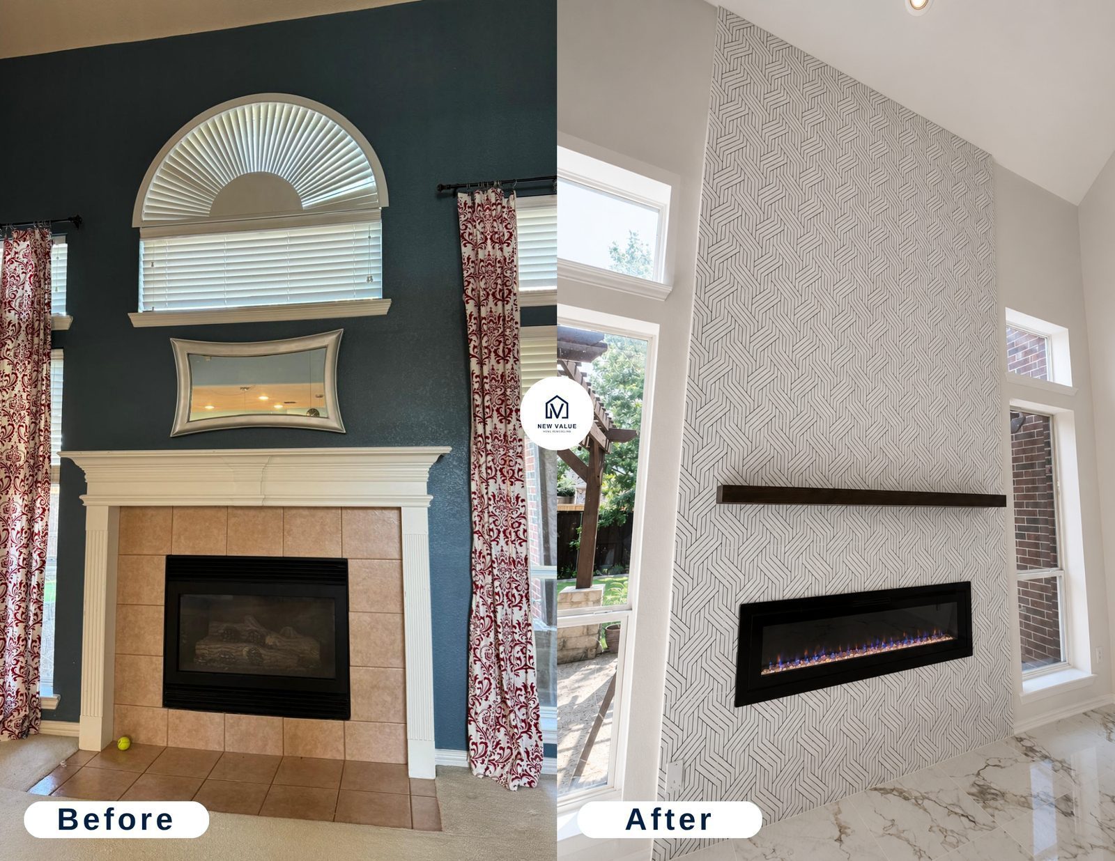 Kitchen remodel before and after