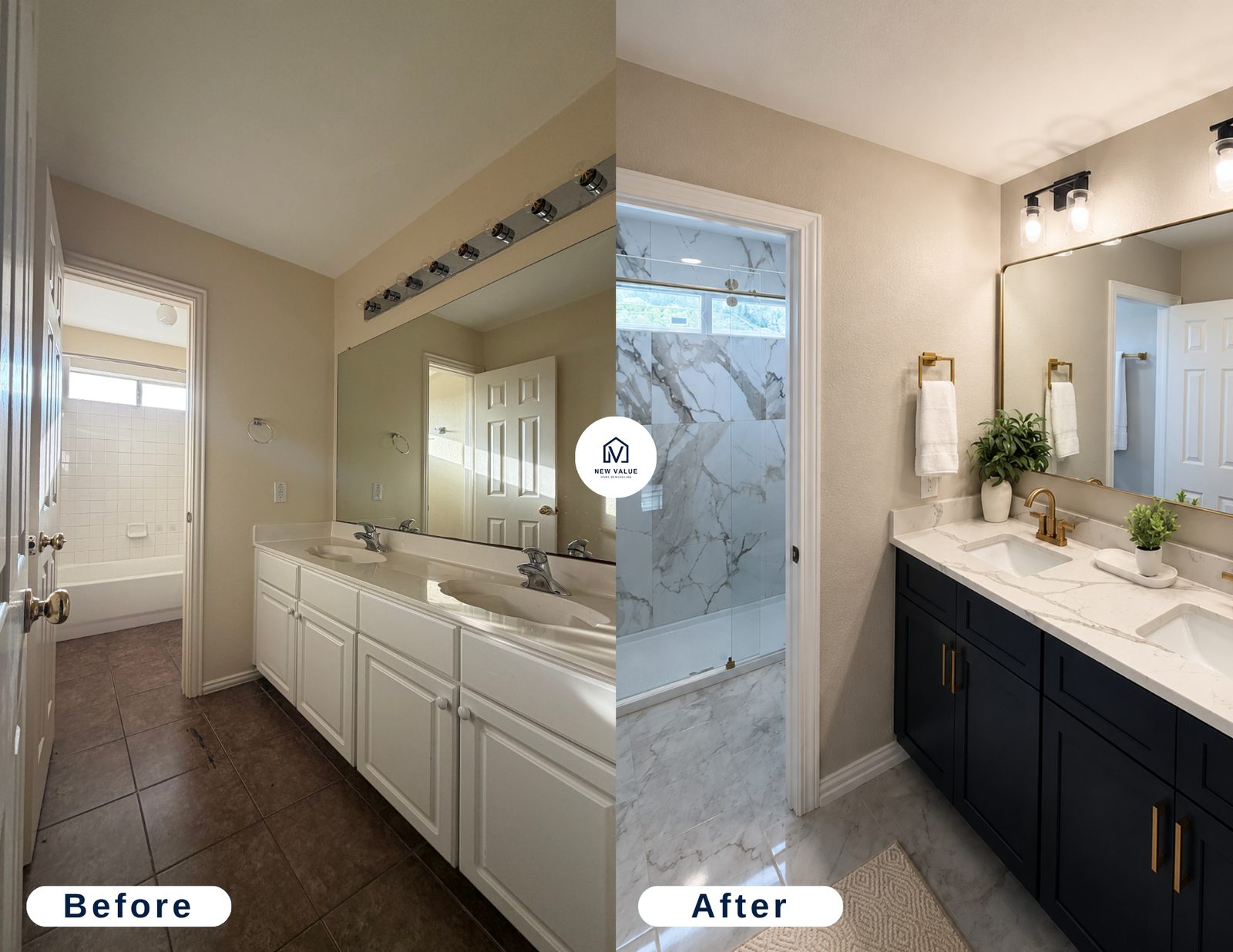 Kitchen remodel before and after