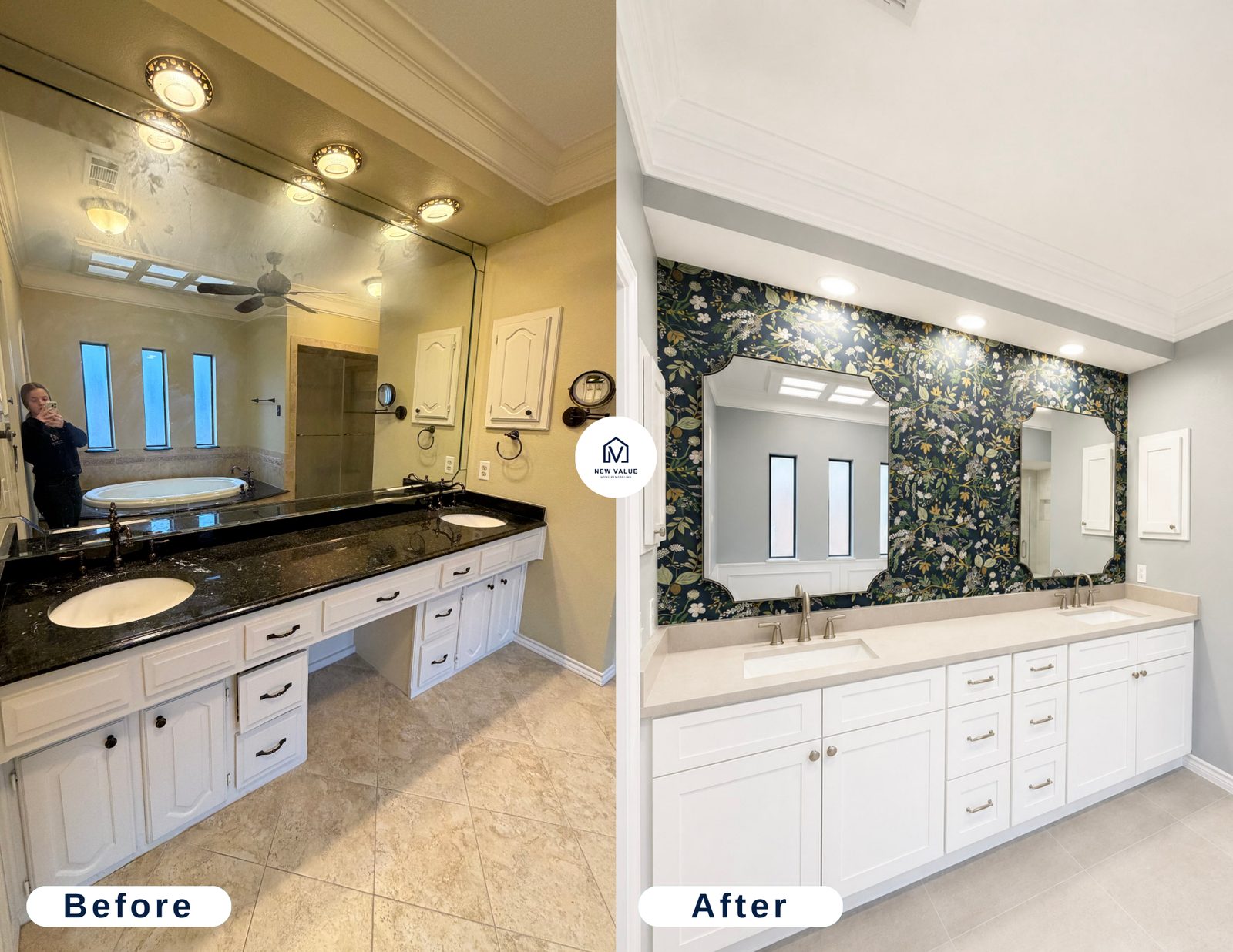 Kitchen remodel before and after