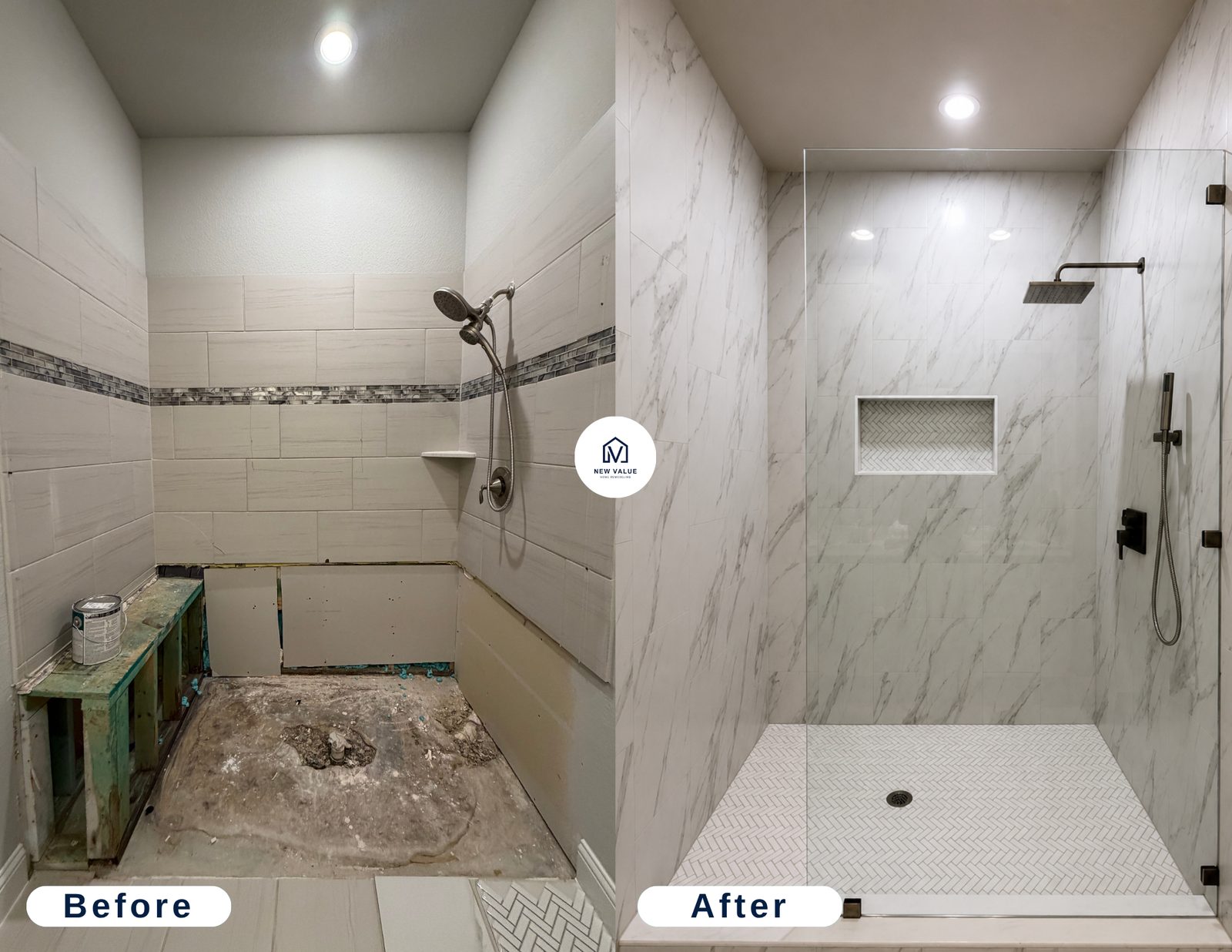 Kitchen remodel before and after