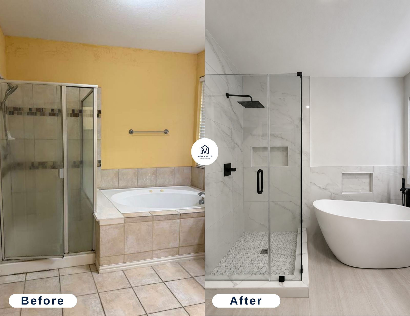 Kitchen remodel before and after